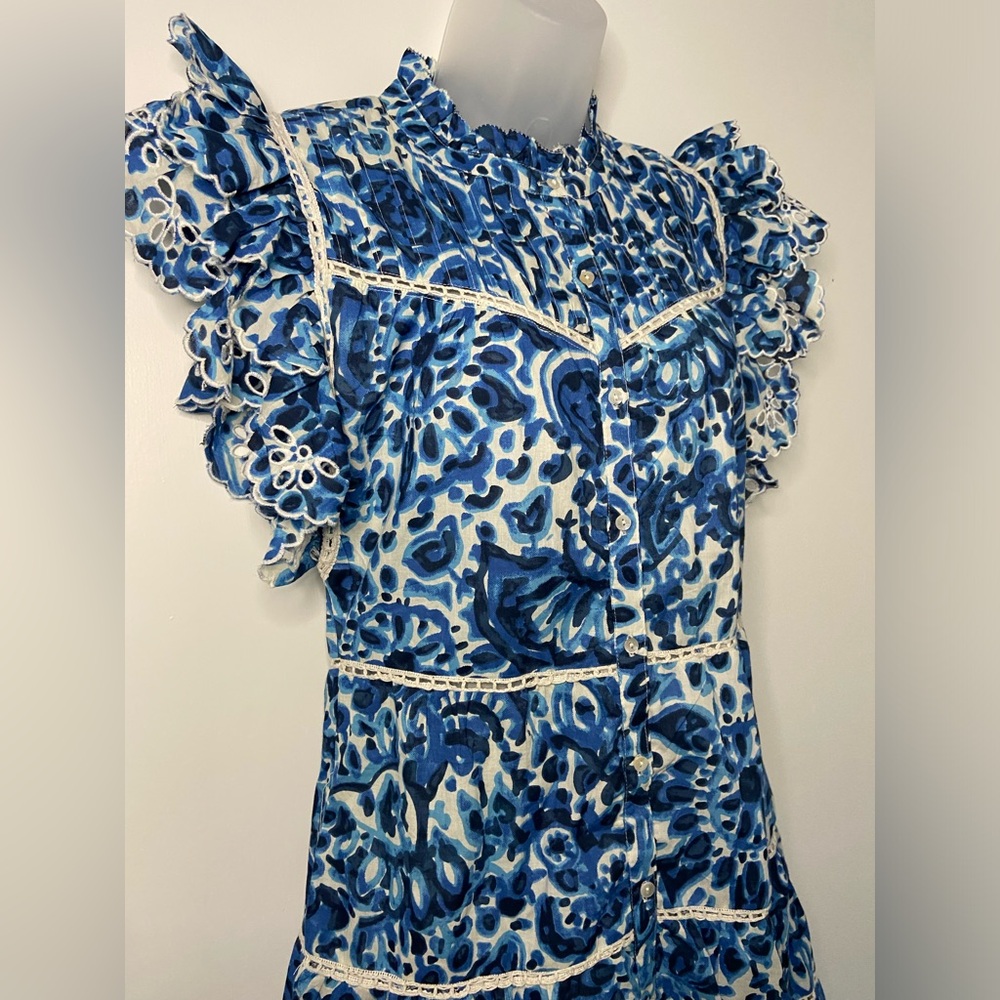 House of Harlow Cotton Eyelet Dress Size XS